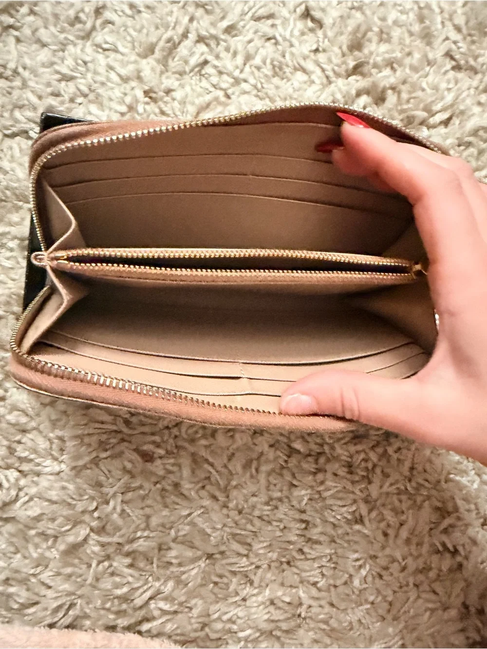 Prada Wallet blush pink nude